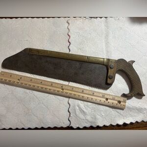 Vintage 1800s WR Goulding amputation saw